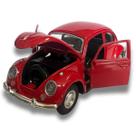 Carrinho Fusca Ferro Fricção Metal Miniatura Metal Brinquedo Fusquinha Herbie