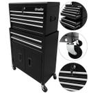 Carrinho Gabinete Fechado Para Ferramentas Com 6 Gavetas Preto e Cinza (O326424) - Onsite Carrinho Gabinete Fechado Para Ferramentas Com 6 Gavetas Preto e Cinza (O326424) - Onsite