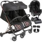 Carrinho Gemeos Bebe Conforto Base Galzerano Duolee Cobre