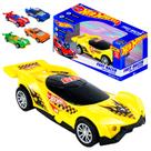 Carrinho Hot Wheels Fricção Fast Racer Com Som De Motor Forte E Luz No Farol Para Crianças