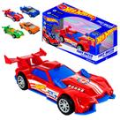 Carrinho Hot Wheels Fricção Fast Racer Com Som De Motor Forte E Luz No Farol Para Crianças