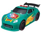 Carrinho Hot Wheels Super Jet Verde Brinquedo Com Luz e Som - Multikids
