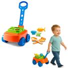 Carrinho Infantil 2x1 Brinquedo Encaixar Praia Passeio C/ Pá