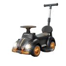 Carrinho Infantil Fusca Elétrico Empurrador Luzes Som Preto