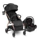Carrinho Joy com Bebê conforto DUO cor Preto Kikka Boo