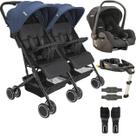 Carrinho Kiddo de Gemeos Bebe Conforto Base ISOFIX Mascote Marinho Carrinho Kiddo de Gemeos Bebe Conforto Base ISOFIX Mascote Marinho