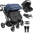 Carrinho Kiddo Gemeos Bebe Conforto Colinho Base ISOFIX Vox Marinho