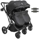 Carrinho Kiddo para Gemeos Duplo Vox II Preto