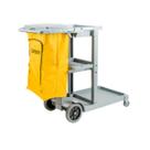 Carrinho Limpeza Saco 50L + Placa de piso + Esfregão 60cm