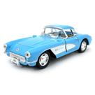 Carrinho Miniatura Chevrolet Corvette 1957 Escala 1:34 (Azul) Carrinho Miniatura Chevrolet Corvette 1957 Escala 1:34 (Azul)