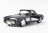 Carrinho Miniatura Chevrolet Corvette 1957 Escala 1:34 (Preto)