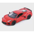Carrinho Miniatura Chevrolet Corvette 2021 Escala 1/36 Kinsmart (Vermelho)