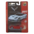 Carrinho Miniatura Corvette Vermelho 2017 Chevrolet Metal