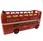 Carrinho Miniatura De Ferro Welly London Bus Welly