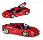 Carrinho Miniatura Em Metal Ferrari 458 1/24 18cm