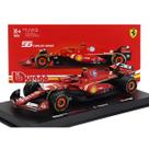 Carrinho Miniatura F1 2024 Ferrari SF-24 com Piloto Sainz 55 1/43