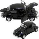 Carrinho Miniatura Fusca Preto Metal Colecionável À Fricção Carrinho Miniatura Fusca Preto Metal Colecionável À Fricção