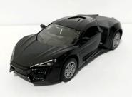 Carrinho Miniatura Lykan Abre Porta Fricção Metal Escala 1:32(Preto) Carrinho Miniatura Lykan Abre Porta Fricção Metal Escala 1:32(Preto)