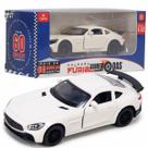 Carrinho Miniatura Pull Back Branco 1:32 C/ Som Luz Castela