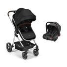 Carrinho Moisés + Bebê Conforto Travel System Jazz Preto Litet