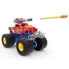 Carrinho Monstro Com Luzes Sons e Lança Dardo Sortido Metal Machines Monster Wheels - Candide Carrinho Monstro Com Luzes Sons e Lança Dardo Sortido Metal Machines Monster Wheels - Candide