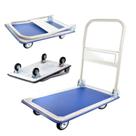 Carrinho multifuncional 4 rodas carga plataforma 150kg dobravel para transporte caixas prancha