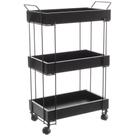 Carrinho Multiuso 3 Andares Black