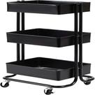 Carrinho Multiuso Com 3 Prateleiras Em Aço Organização E Estilo Para Qualquer Ambiente Carrinho Multiuso Com 3 Prateleiras Em Aço Organização E Estilo Para Qualquer Ambiente