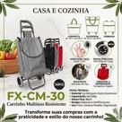 Carrinho Multiuso Dobrável Impermeável 30kg com Rodas para Feira Mercado Compras Várias Cores Carrinho Multiuso Dobrável Impermeável 30kg com Rodas para Feira Mercado Compras Várias Cores