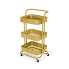 Carrinho Multiuso Organizador Dourado Matte Carrinho Multiuso Organizador Dourado Matte