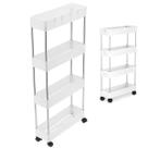 Carrinho Organizador 4 Andares Lavanderia Cozinha Banheiro Rodinhas Prateleira Porta Objetos Multiuso Resistente Carrinho Organizador 4 Andares Lavanderia Cozinha Banheiro Rodinhas Prateleira Porta Objetos Multiuso Resistente