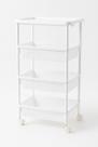 Carrinho Organizador 4 Prateleiras Multiuso Branco Manicure Carrinho Organizador 4 Prateleiras Multiuso Branco Manicure