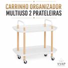 Carrinho Organizador Multiuso 2 prateleiras