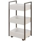 Carrinho Organizador Multiuso 3 Cestos BP 50 cm Lais Branco Eratto Moveis