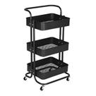 Carrinho Organizador Multiuso Preto - Dolce Home