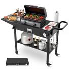 Carrinho para Churrasqueira Externa VEVOR 79 x 43 cm com Mesa Dobrável e Rodas