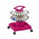 Carrinho Para Esmaltes Smaltbell Style 2 Bandejas, Rosa - Dompel