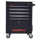 Carrinho para Ferramentas 5 Gavetas com Suporte Torquímetro Preto GEDORE