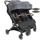 Carrinho para Gemeos Duplo Compacto Kiddo Sprint II Grafite