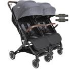 Carrinho para Gemeos Duplo Compacto Kiddo Sprint II Grafite