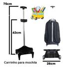 Carrinho para mochila escolar universal 1 haste