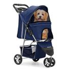 Carrinho para Pets MoniBloom - 3 Rodas, Dobrável, para Pets Pequenos e Médios