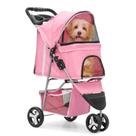Carrinho para Pets MoniBloom - Dobrável, 3 Rodas e com Porta-Objetos