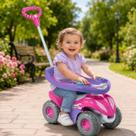Carrinho Passeio Infantil Suporte Pés 30Kg Haste Direcionavel Menino Menina