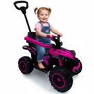 Carrinho Passeio Mini Quadriciclo Infantil Brinquedo 2 em 1 com Empurrador Guarda Corpo Apoio dos Pés Menino E Menina Carrinho Passeio Mini Quadriciclo Infantil Brinquedo 2 em 1 com Empurrador Guarda Corpo Apoio dos Pés Menino E Menina