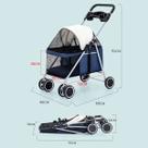Carrinho pet transporte cachorro passeio cães gatos shopping
