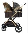 Carrinho Pet Unique Marrom 3em1 Cães e Gatos Aprovado Inmetro Carrinho Pet Unique Marrom 3em1 Cães e Gatos Aprovado Inmetro