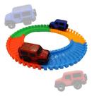 Carrinho + Pista Trilha Maluca Flexível + Brinde