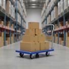 Carrinho Plataforma Para Transporte Pesado Dobrável 150kg