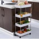 Carrinho Prateleira Salão Rack Suporte Guarda Moveis Fruteira Rodinha Cozinha Banheiro